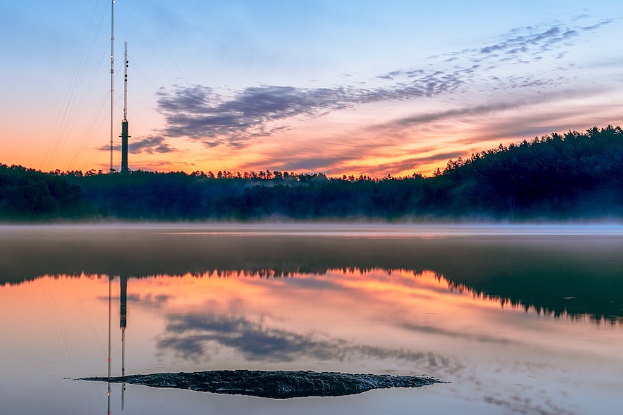 Kvällshimmel, Delsjön