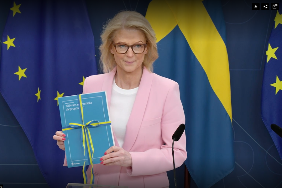 Finansminister Elisabeth Svantesson 2024