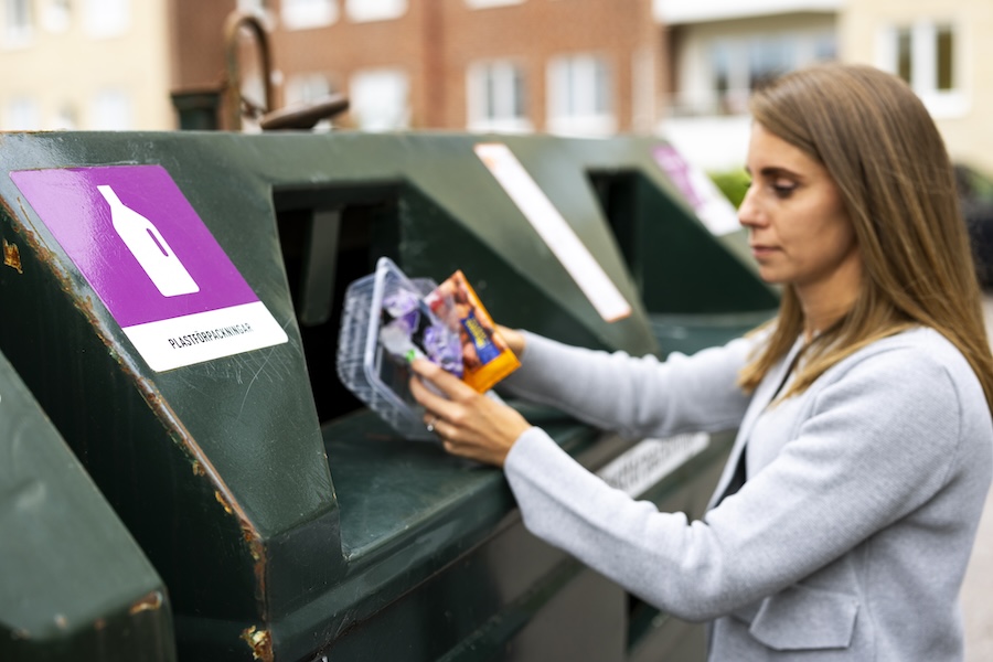 Återvinningsstation Plast