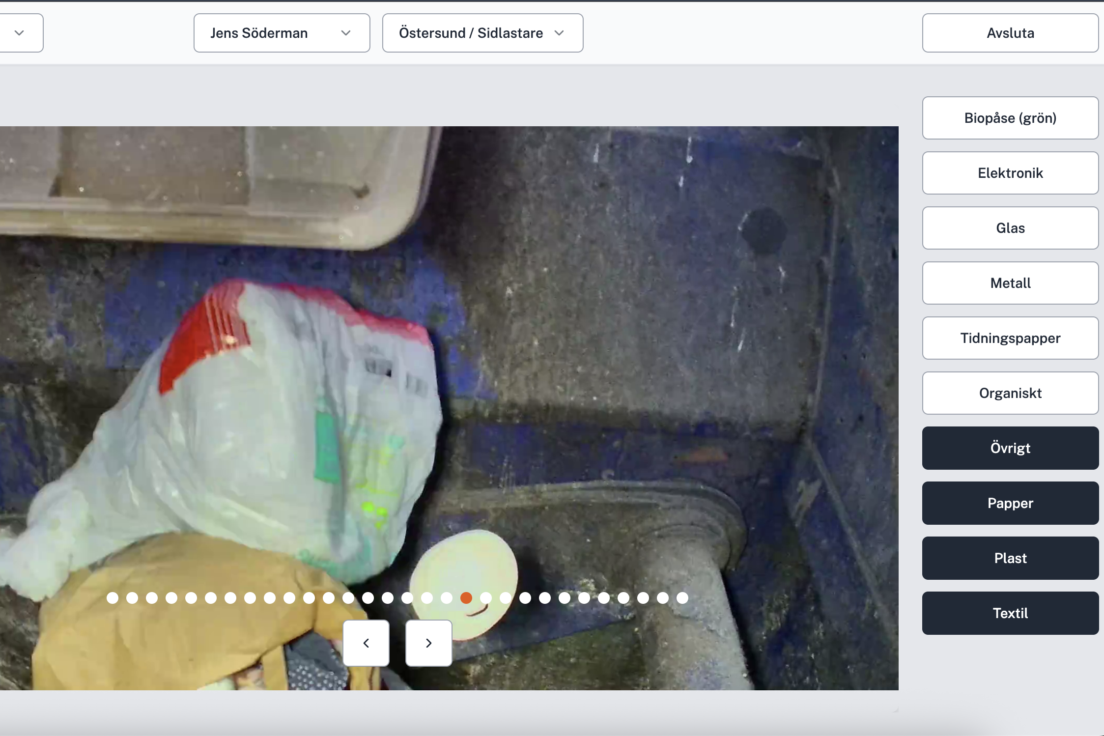 Östersund, Sensorer Felsorterat